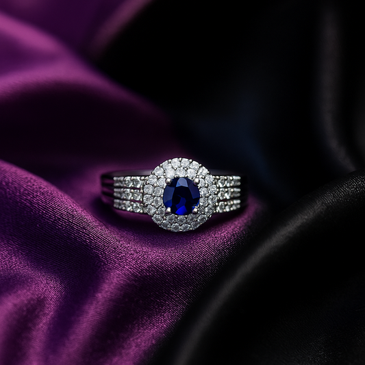Platinum Crystalize Ring (Adjustable)