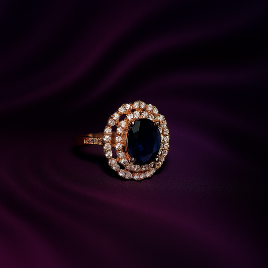 Metal Crystalize Ring (Adjustable)